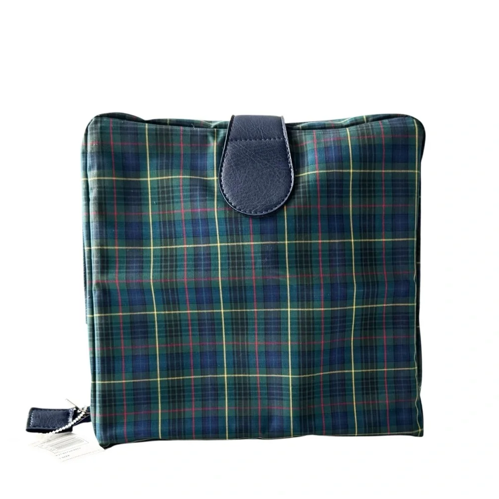 Marks and Spencer Vintage Tartan Plaid Toiletry Bag | NWT